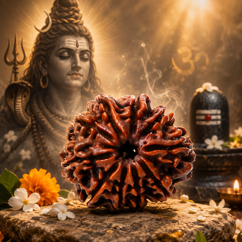 10 Mukhi Nepali Certified Rudraksha Original Natural Bead Divyaura