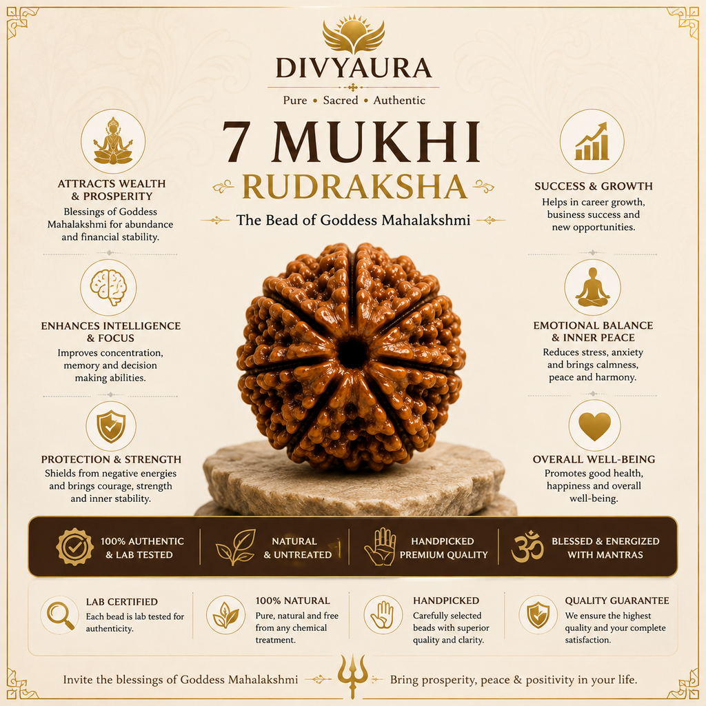 7 Mukhi Nepali Certified Rudraksha