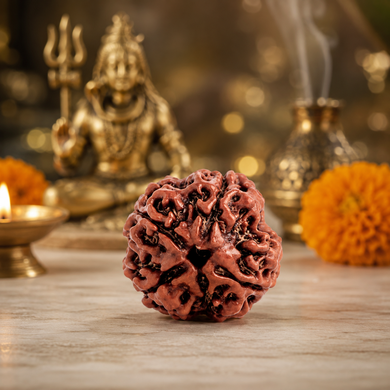4 Mukhi Nepali Certified Rudraksha