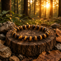 Natural Tiger Eye Crystal Bracelet Premium 8mm Gemstone by Divyaura
