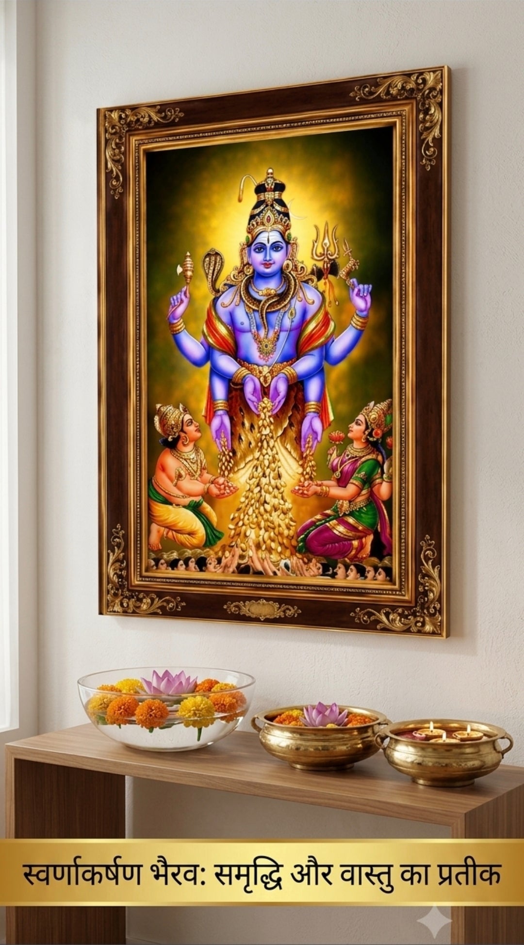 Swarna Akarshana Bhairav Vastu Frame – Certified Divine Frame