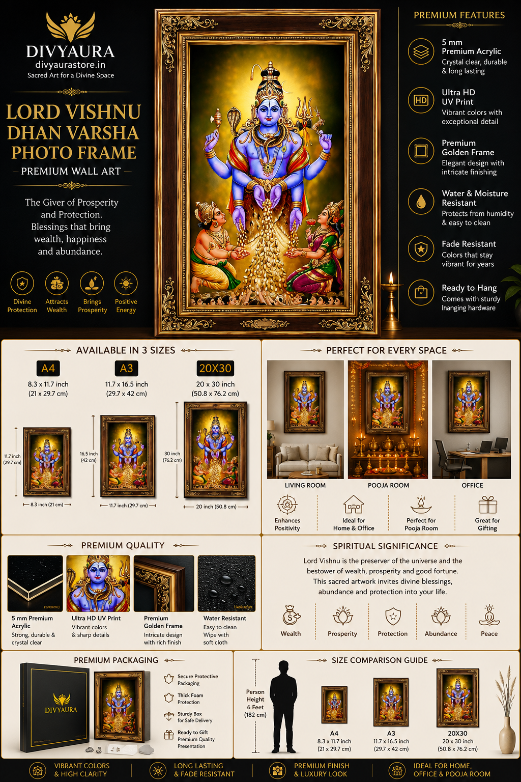 Swarna Akarshana Bhairav Vastu Frame – Certified Divine Frame