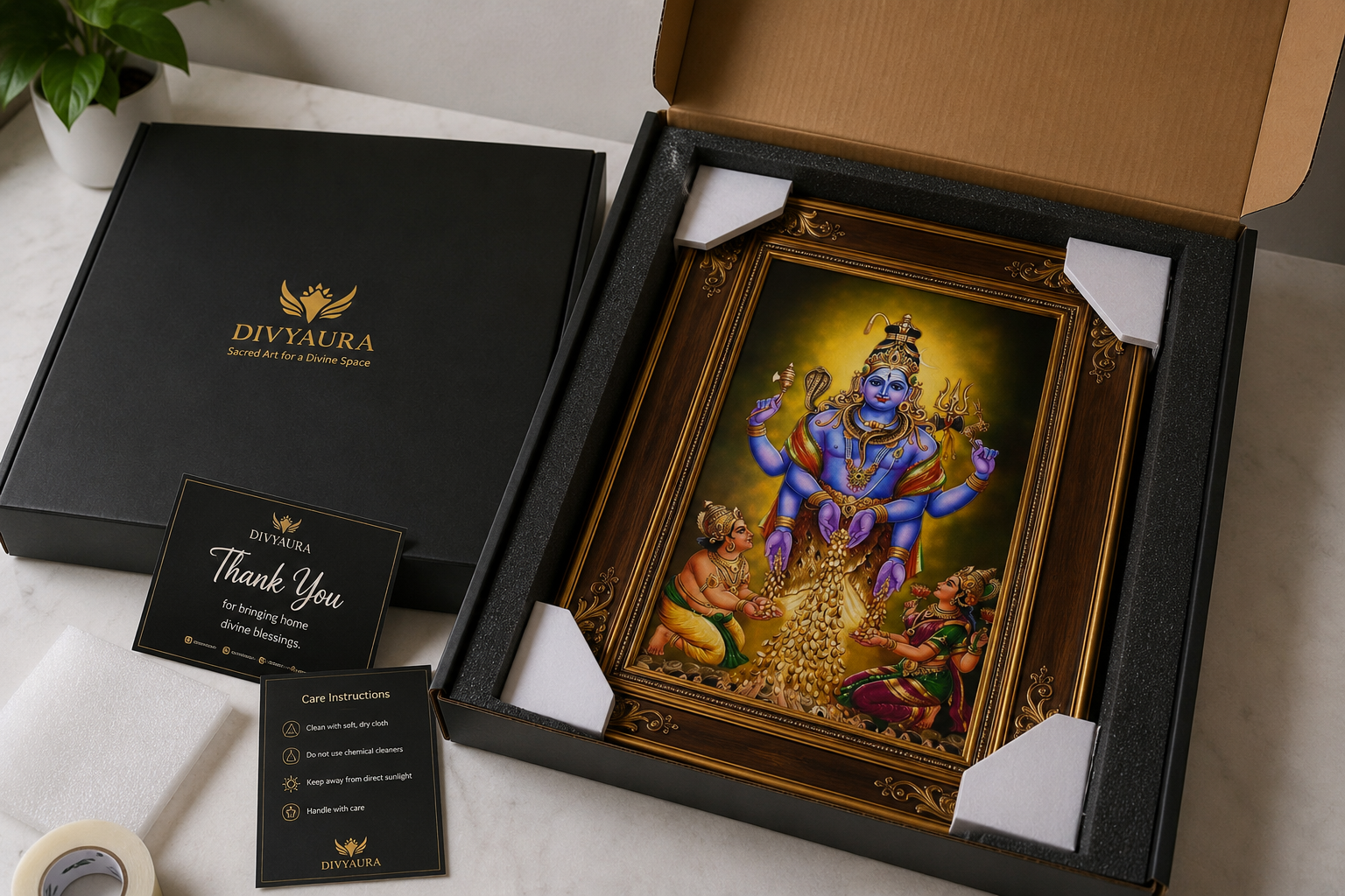Swarna Akarshana Bhairav Vastu Frame – Certified Divine Frame