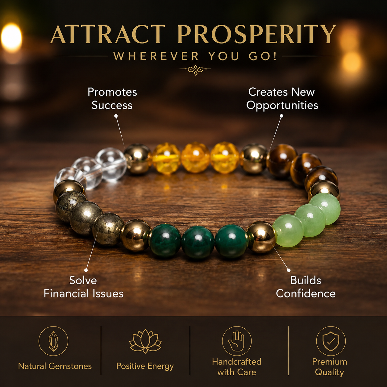 Money Magnet Bracelet | Attract Wealth, Luck & Success